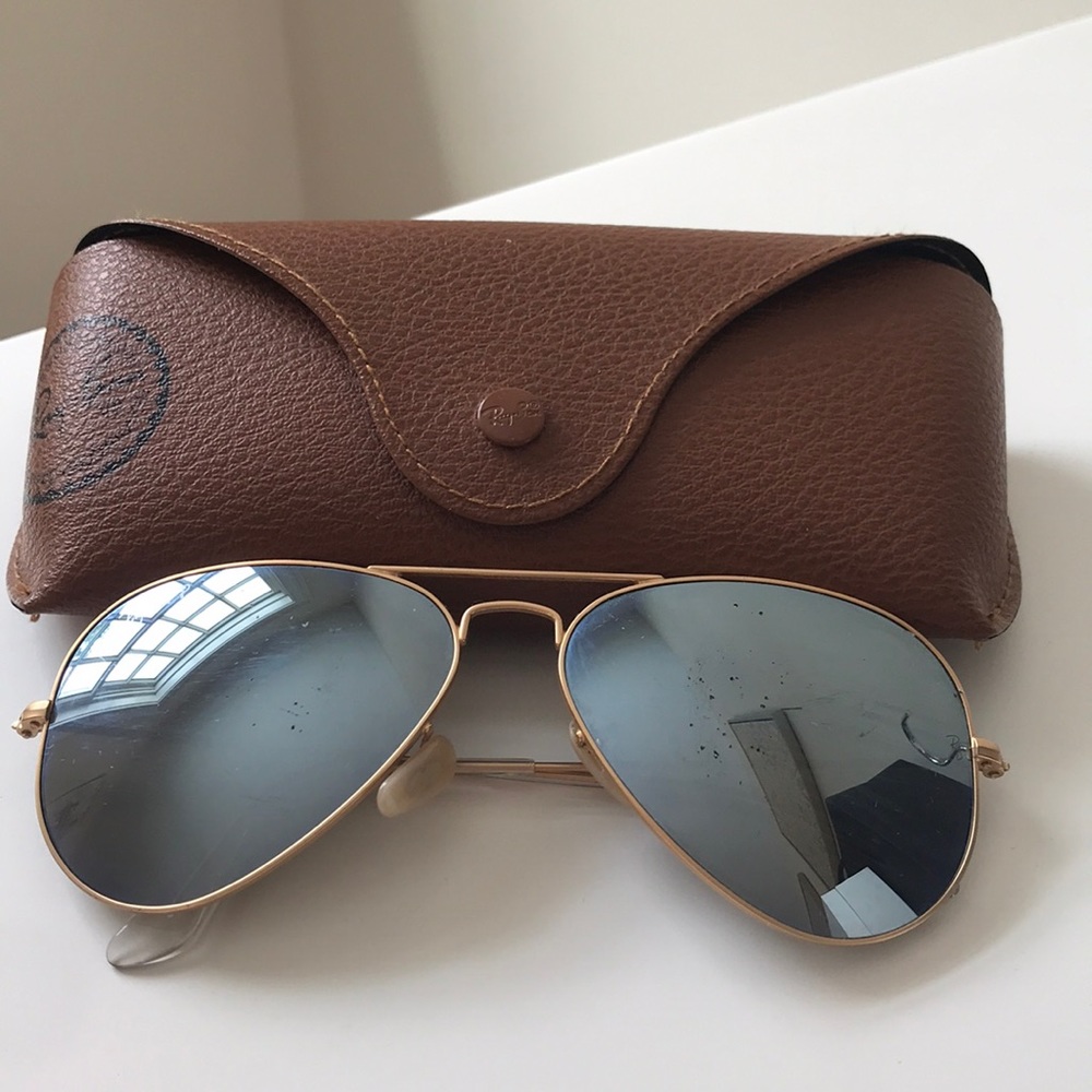 SILVER MIRROR RAY BANS